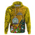 Niue Christmas Hoodie Coat of Arms and Polynesian Tattoo Xmas Element Christmas Yellow Vibe LT03 Yellow - Polynesian Pride