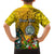 Personalised Niue Christmas Family Matching Long Sleeve Bodycon Dress and Hawaiian Shirt Coat of Arms and Polynesian Tattoo Xmas Element Christmas Yellow Vibe LT03 - Polynesian Pride