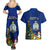 Niue Christmas Couples Matching Summer Maxi Dress and Hawaiian Shirt Coat of Arms and Polynesian Tattoo Xmas Element Christmas Blue Vibe LT03 - Polynesian Pride