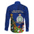 Niue Christmas Family Matching Long Sleeve Bodycon Dress and Hawaiian Shirt Coat of Arms and Polynesian Tattoo Xmas Element Christmas Blue Vibe LT03 - Polynesian Pride