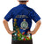 Niue Christmas Family Matching Mermaid Dress and Hawaiian Shirt Coat of Arms and Polynesian Tattoo Xmas Element Christmas Blue Vibe LT03 - Polynesian Pride