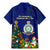 Niue Christmas Family Matching Mermaid Dress and Hawaiian Shirt Coat of Arms and Polynesian Tattoo Xmas Element Christmas Blue Vibe LT03 - Polynesian Pride