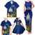 Niue Christmas Family Matching Tank Maxi Dress and Hawaiian Shirt Coat of Arms and Polynesian Tattoo Xmas Element Christmas Blue Vibe LT03 - Polynesian Pride