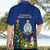 Niue Christmas Hawaiian Shirt Coat of Arms and Polynesian Tattoo Xmas Element Christmas Blue Vibe LT03 - Polynesian Pride