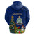 Niue Christmas Hoodie Coat of Arms and Polynesian Tattoo Xmas Element Christmas Blue Vibe LT03 - Polynesian Pride