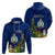 Niue Christmas Hoodie Coat of Arms and Polynesian Tattoo Xmas Element Christmas Blue Vibe LT03 - Polynesian Pride