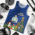 Personalised Niue Christmas Men Tank Top Coat of Arms and Polynesian Tattoo Xmas Element Christmas Blue Vibe LT03 - Polynesian Pride