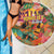 Hawaiian Honolulu Festival Beach Blanket Hawaiian Identity - Hula Dancer and Ukulele Tropical Plants Style