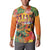 Hawaiian Honolulu Festival Button Sweatshirt Hawaiian Identity - Hula Dancer and Ukulele Tropical Plants Style