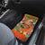 Hawaiian Honolulu Festival Car Mats Hawaiian Identity - Hula Dancer and Ukulele Tropical Plants Style