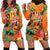 Hawaiian Honolulu Festival Hoodie Dress Hawaiian Identity - Hula Dancer and Ukulele Tropical Plants Style