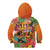 Hawaiian Honolulu Festival Kid Hoodie Hawaiian Identity - Hula Dancer and Ukulele Tropical Plants Style