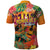 Hawaiian Honolulu Festival Polo Shirt Hawaiian Identity - Hula Dancer and Ukulele Tropical Plants Style