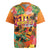 Hawaiian Honolulu Festival Rugby Jersey Hawaiian Identity - Hula Dancer and Ukulele Tropical Plants Style