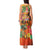 Hawaiian Honolulu Festival Tank Maxi Dress Hawaiian Identity - Hula Dancer and Ukulele Tropical Plants Style