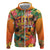 Hawaiian Honolulu Festival Zip Hoodie Hawaiian Identity - Hula Dancer and Ukulele Tropical Plants Style