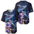 Hawaiian Whales Love Couple Baseball Jersey Hibiscus and Kakau Art Tattoo Night Sky Vibe