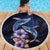 Hawaiian Whales Love Couple Beach Blanket Hibiscus and Kakau Art Tattoo Night Sky Vibe