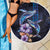 Hawaiian Whales Love Couple Beach Blanket Hibiscus and Kakau Art Tattoo Night Sky Vibe