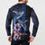 Hawaiian Whales Love Couple Button Sweatshirt Hibiscus and Kakau Art Tattoo Night Sky Vibe