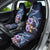 Hawaiian Whales Love Couple Car Seat Cover Hibiscus and Kakau Art Tattoo Night Sky Vibe