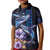 Hawaiian Whales Love Couple Kid Polo Shirt Hibiscus and Kakau Art Tattoo Night Sky Vibe