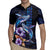 Hawaiian Whales Love Couple Rugby Jersey Hibiscus and Kakau Art Tattoo Night Sky Vibe