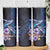 Hawaiian Whales Love Couple Skinny Tumbler Hibiscus and Kakau Art Tattoo Night Sky Vibe