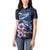 Hawaiian Whales Love Couple Women Polo Shirt Hibiscus and Kakau Art Tattoo Night Sky Vibe