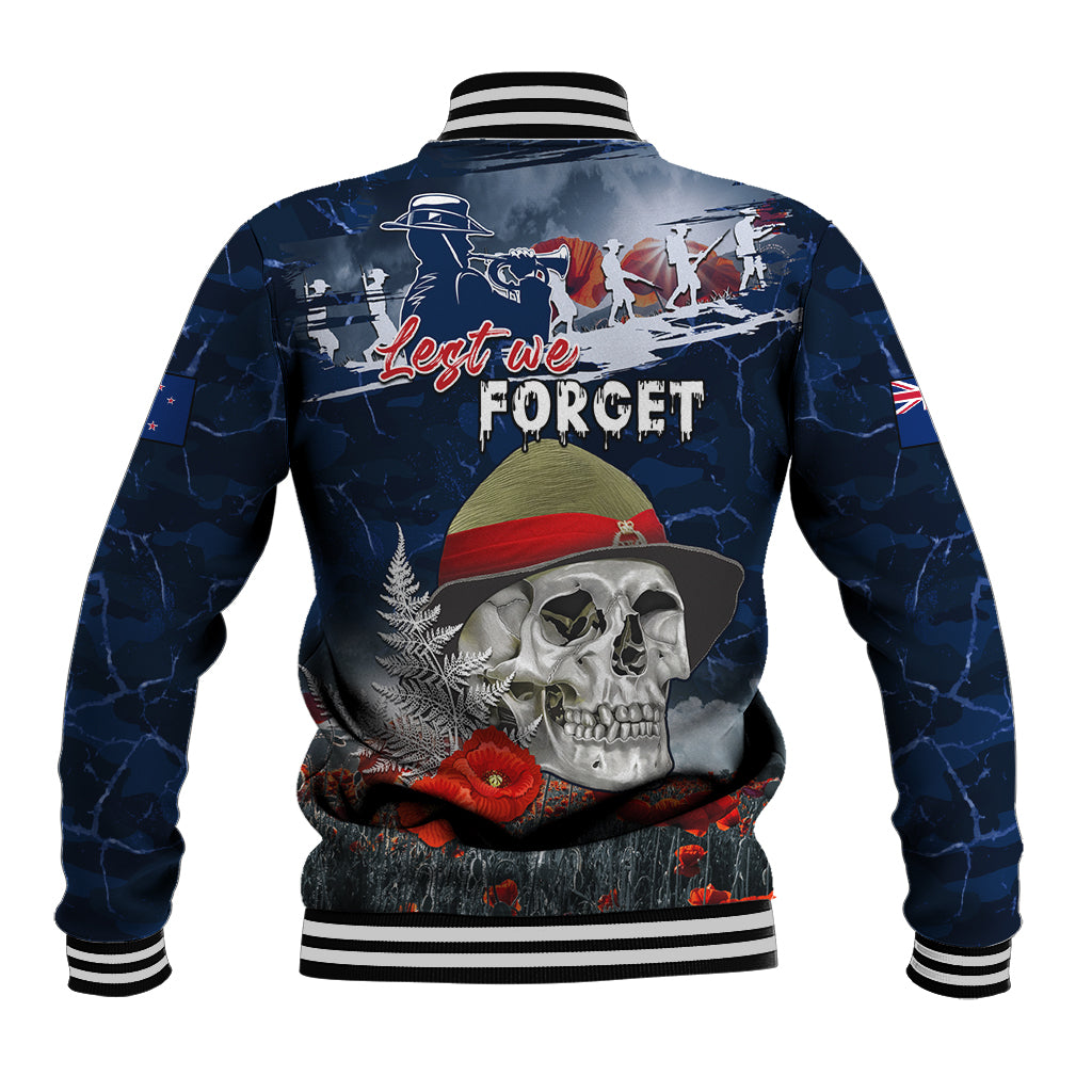 New Zealand ANZAC Day Baseball Jacket Freedom Ain't Free LT05 - Polynesian Pride