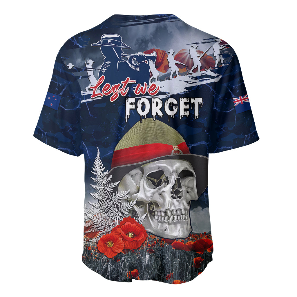 New Zealand ANZAC Day Baseball Jersey Freedom Ain't Free LT05 - Polynesian Pride