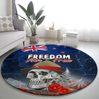 New Zealand ANZAC Day Round Carpet Freedom Ain't Free