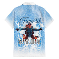 New Zealand Sky Diving Family Matching Long Sleeve Bodycon Dress and Hawaiian Shirt Lets Get High LT05 - Polynesian Pride