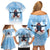 New Zealand Sky Diving Family Matching Off Shoulder Short Dress and Hawaiian Shirt Lets Get High