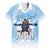 New Zealand Sky Diving Family Matching Off Shoulder Short Dress and Hawaiian Shirt Lets Get High