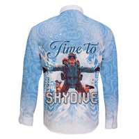 New Zealand Sky Diving Family Matching Tank Maxi Dress and Hawaiian Shirt Lets Get High