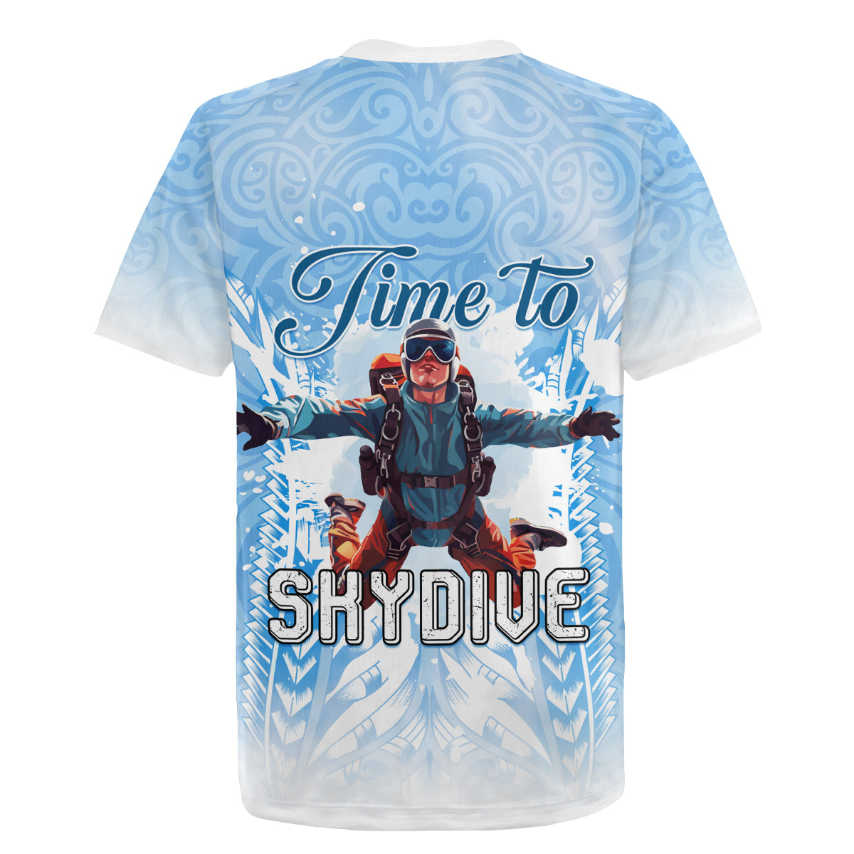 New Zealand Sky Diving Rugby Jersey Lets Get High