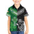 New Zealand And Ireland Rugby Custom Family Matching Short Sleeve Bodycon Dress and Hawaiian Shirt Maori Tiki With Shamrock