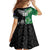 New Zealand And Ireland Rugby Custom Family Matching Tank Maxi Dress and Hawaiian Shirt Maori Tiki With Shamrock