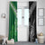 New Zealand And Ireland Rugby Custom Window Curtain Maori Tiki With Shamrock