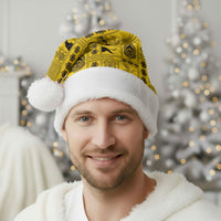 Papua New Guinea Heritage Motif Christmas Santa Hat Yellow Version LT05 - Polynesian Pride