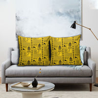 Papua New Guinea Heritage Motif Pillow Cover Yellow Version LT05 - Polynesian Pride