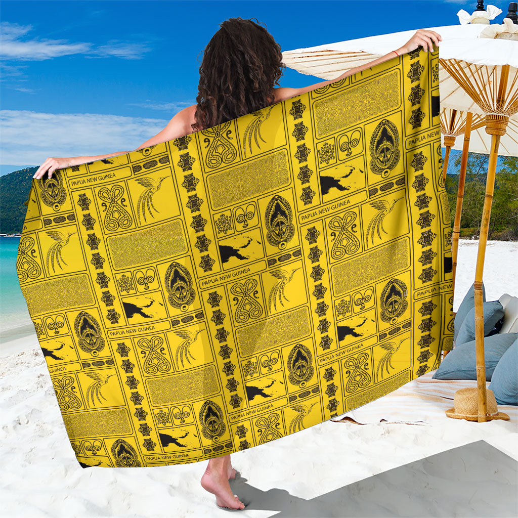 Papua New Guinea Heritage Motif Sarong Yellow Version