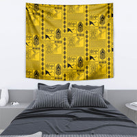 Papua New Guinea Heritage Motif Tapestry Yellow Version