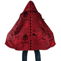 Papua New Guinea Heritage Motif Cloak Red Version LT05 Unisex Red - Polynesian Pride