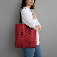 Papua New Guinea Heritage Motif Tote Bag Red Version LT05 - Polynesian Pride