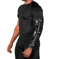 Papua New Guinea Heritage Motif Arm Sleeves Black Version LT05 - Polynesian Pride