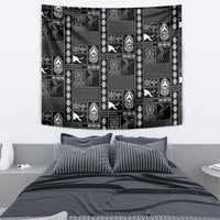 Papua New Guinea Heritage Motif Tapestry Black Version LT05 - Polynesian Pride