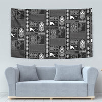 Papua New Guinea Heritage Motif Tapestry Black Version LT05 - Polynesian Pride