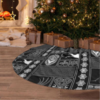 Papua New Guinea Heritage Motif Tree Skirt Black Version LT05 - Polynesian Pride